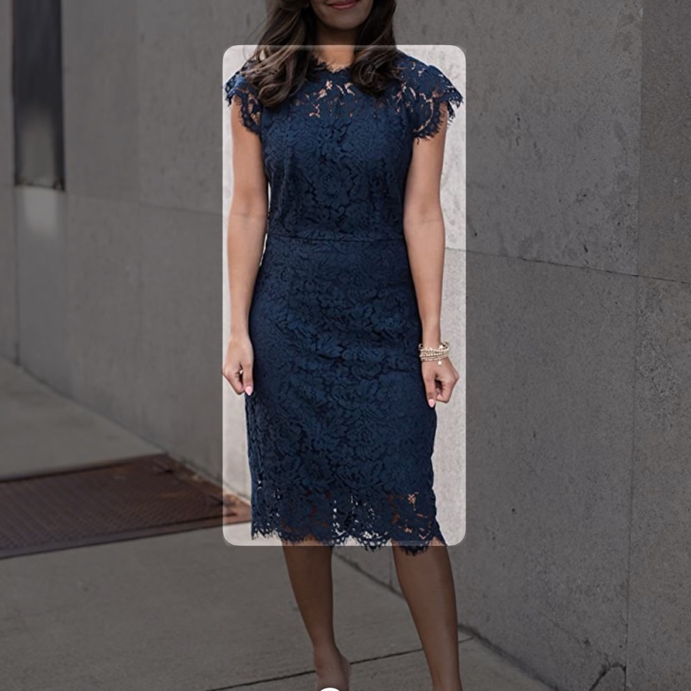 Women’s navy blue cocktail dress